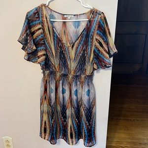 Charlotte russe woman’s mid length spring colorful designed dress